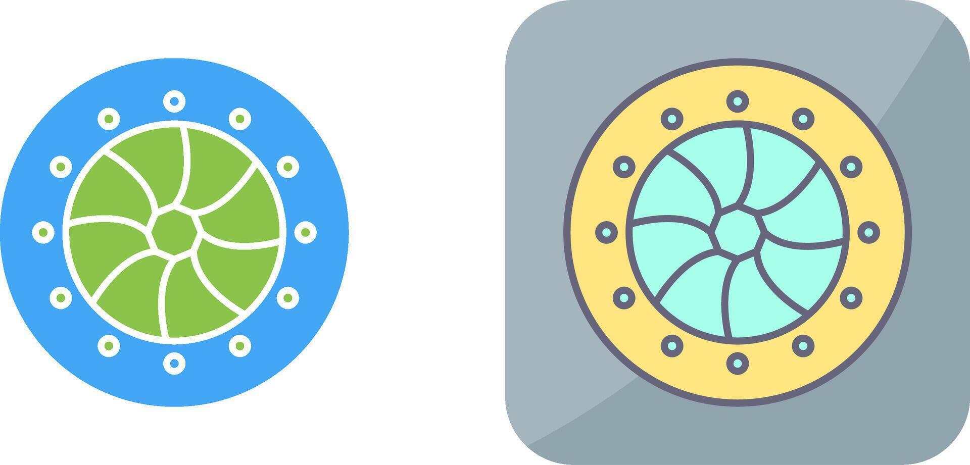Unique Optical Diaphram Icon Design vector