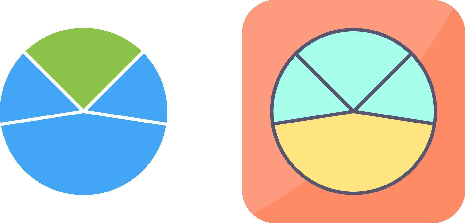 Pie Chart Analysis Icon Design vector