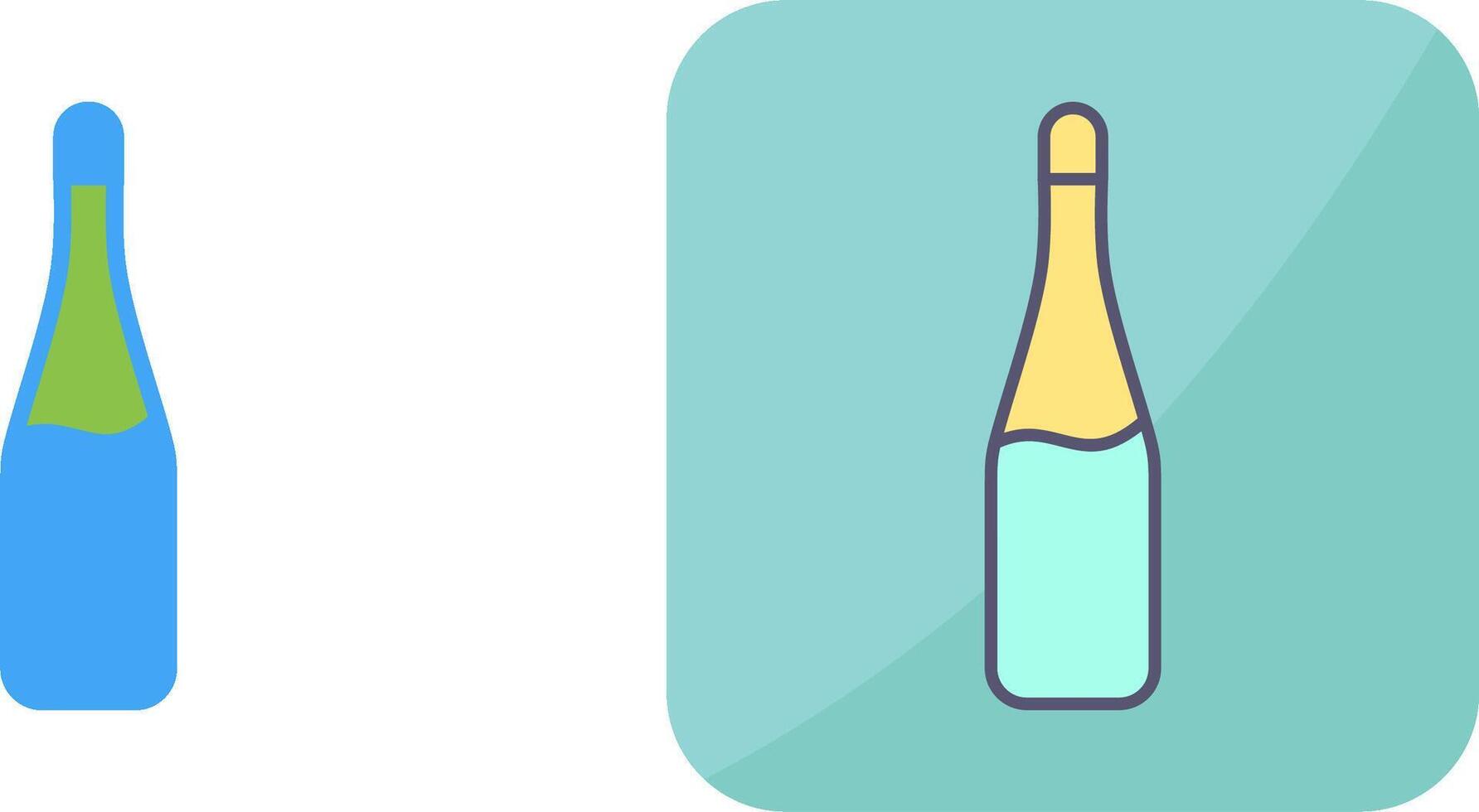 Champagne Bottle Icon Design vector