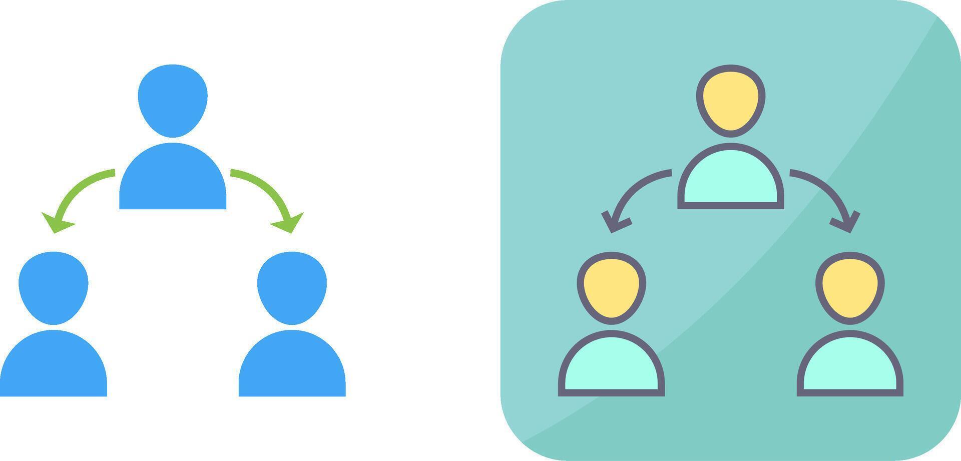 Unique Connected Users Icon Design vector