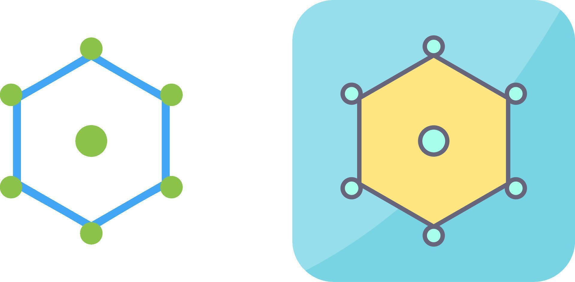 Unique Nodes Icon Design vector