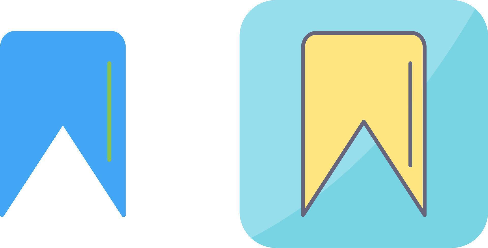 Unique Bookmark Icon Design vector