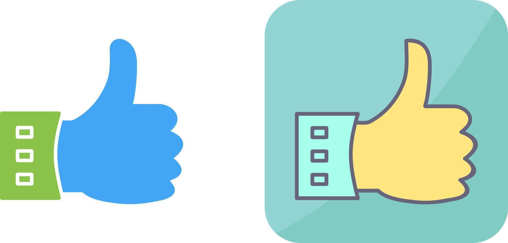 Unique Like Icon Design vector