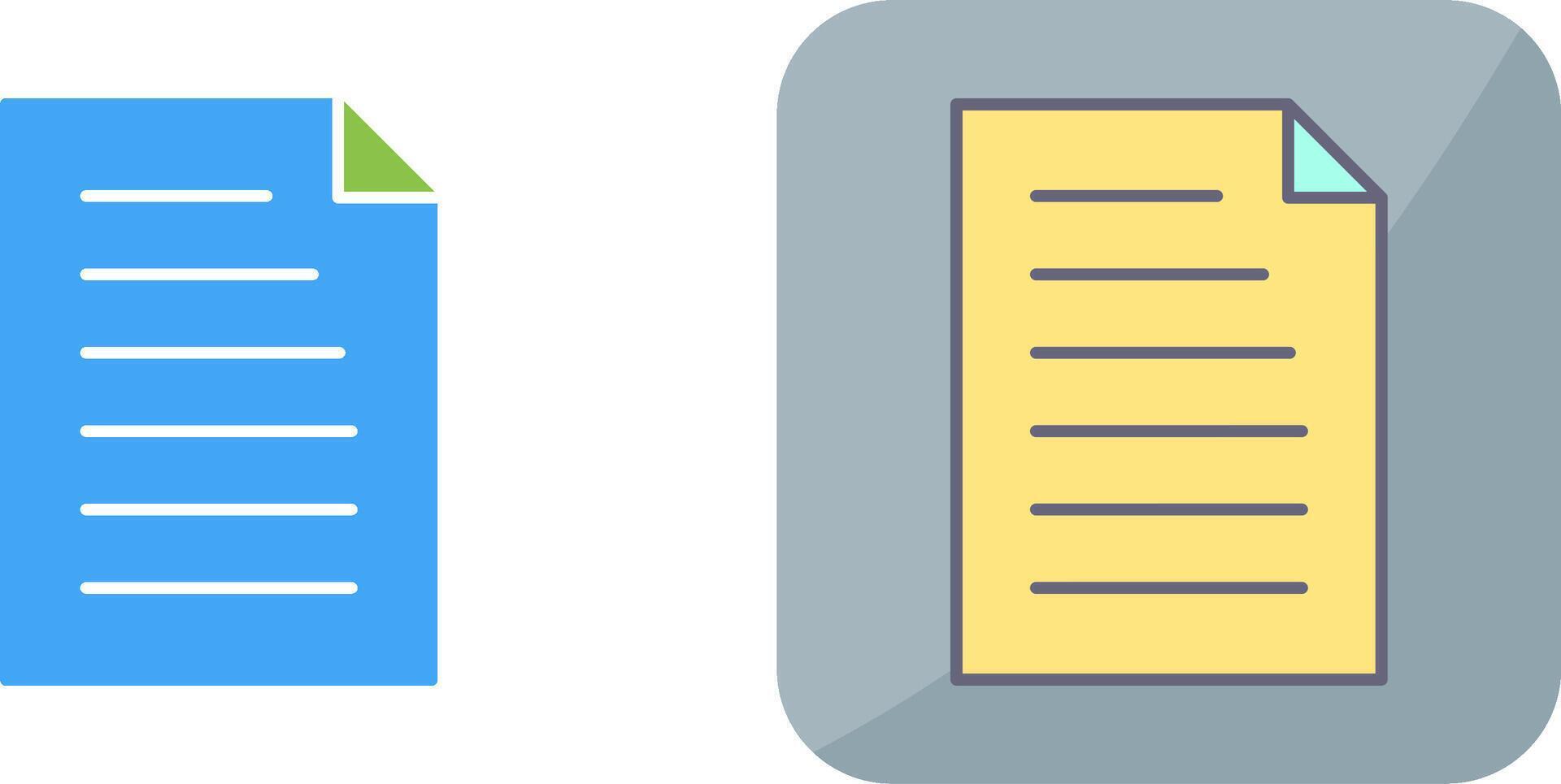 Unique Document Icon Design vector