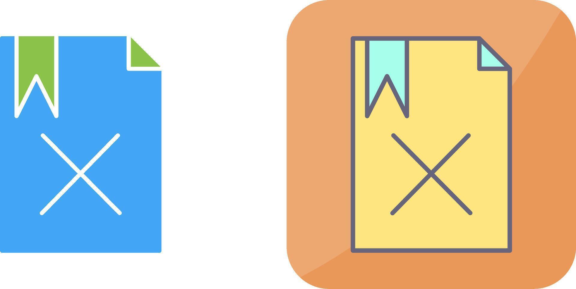 Unique Delete Icon Design vector