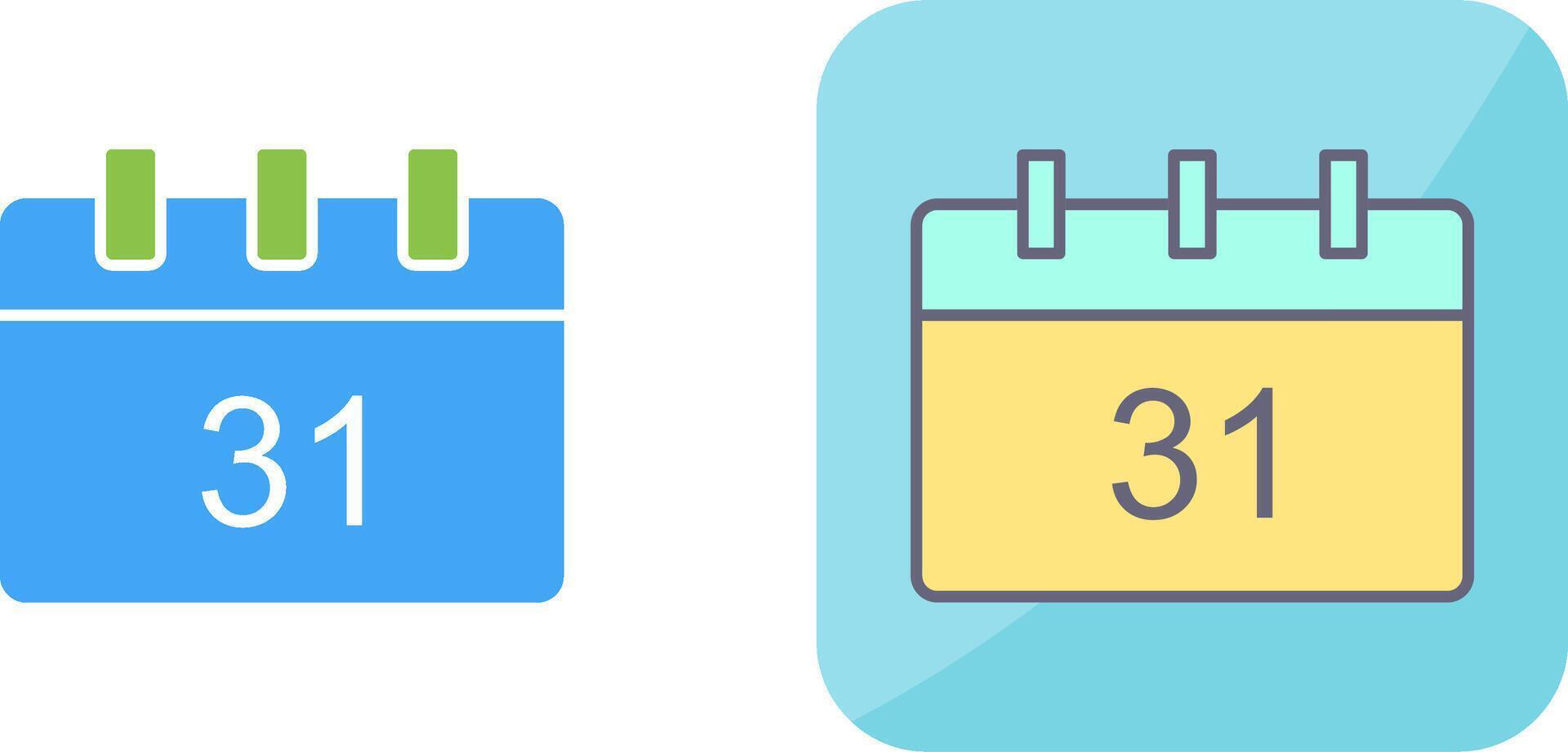 Unique Calendar Icon Design vector