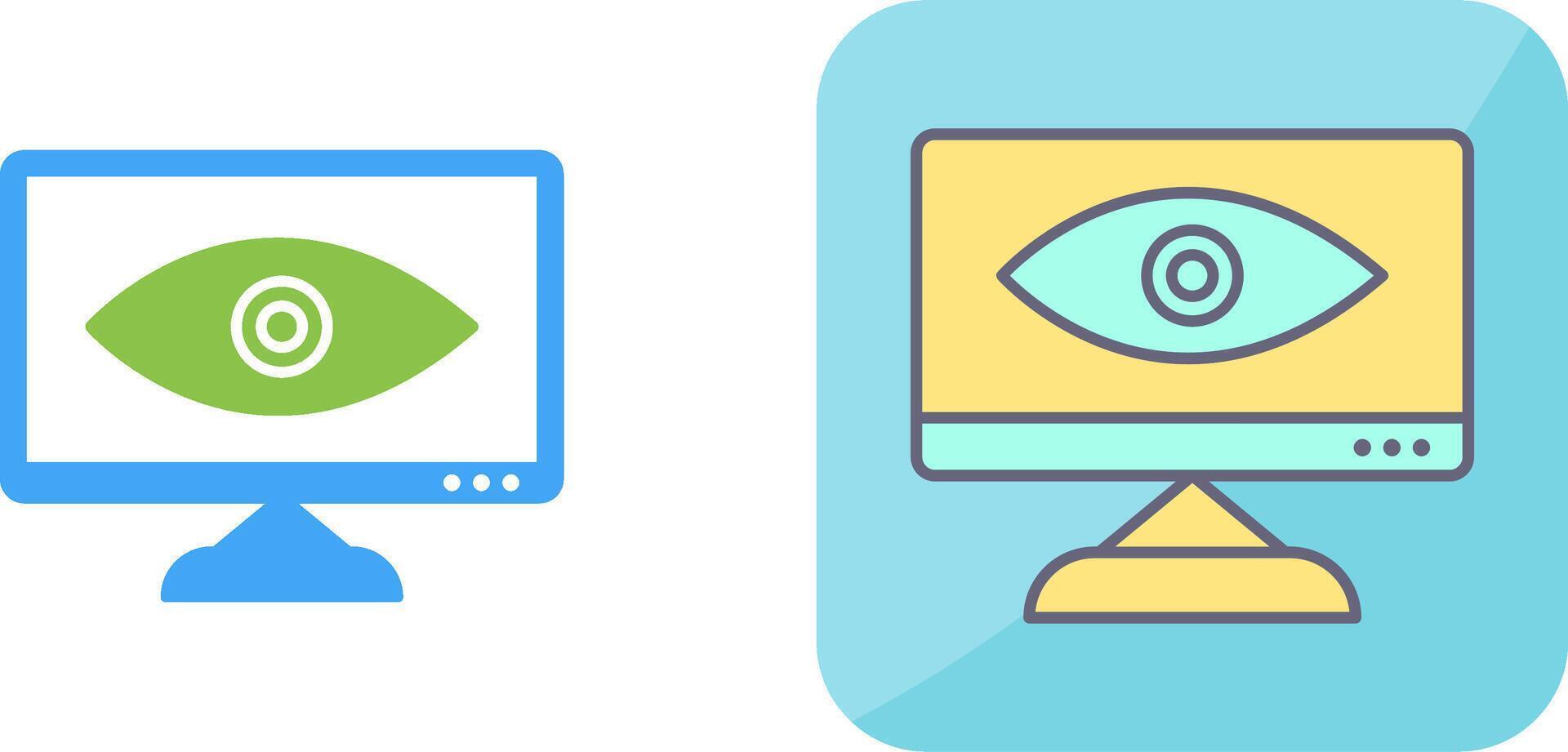 Unique Web Visibility Icon Design vector