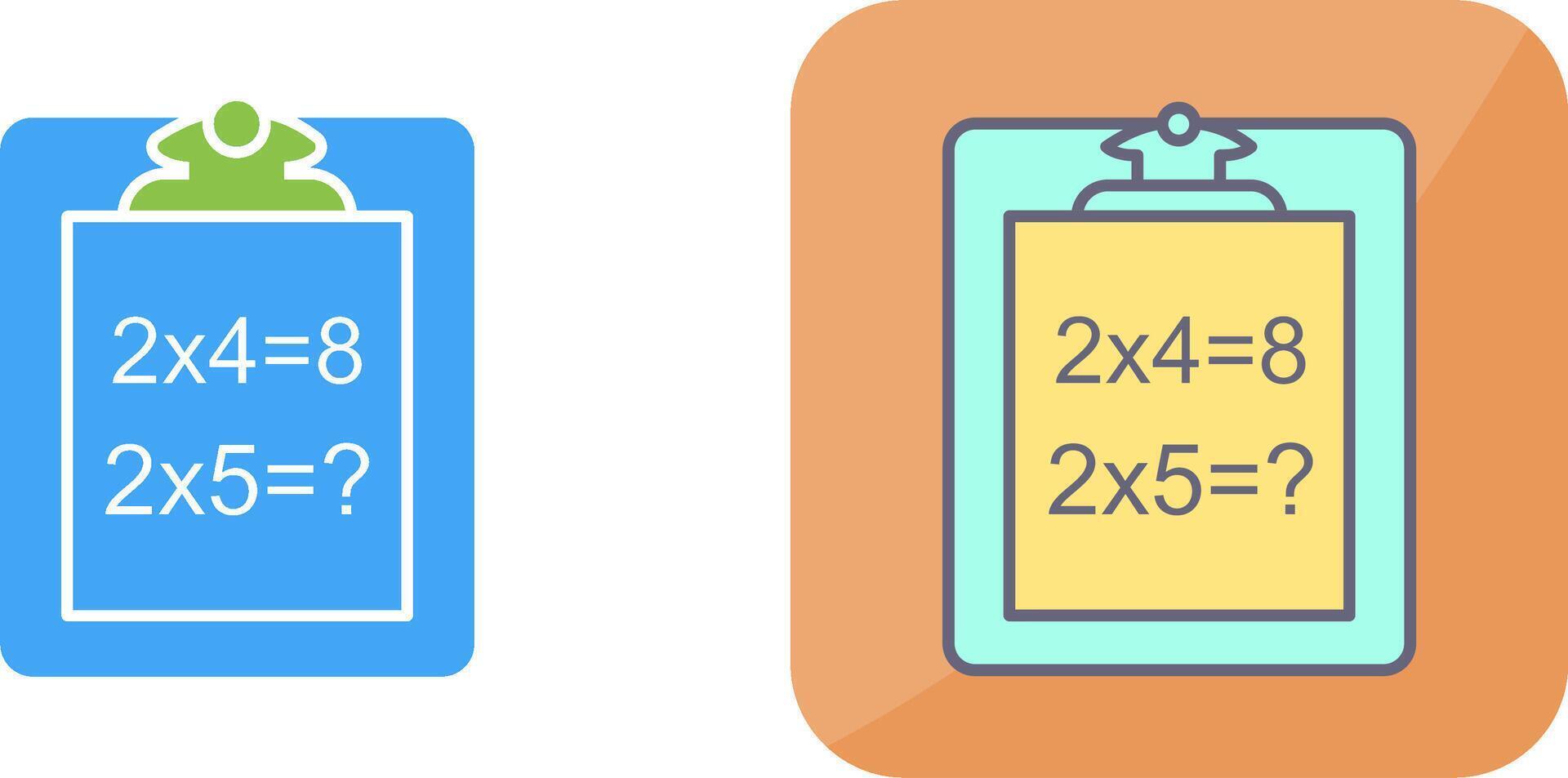 Unique Solving Question Icon Design vector