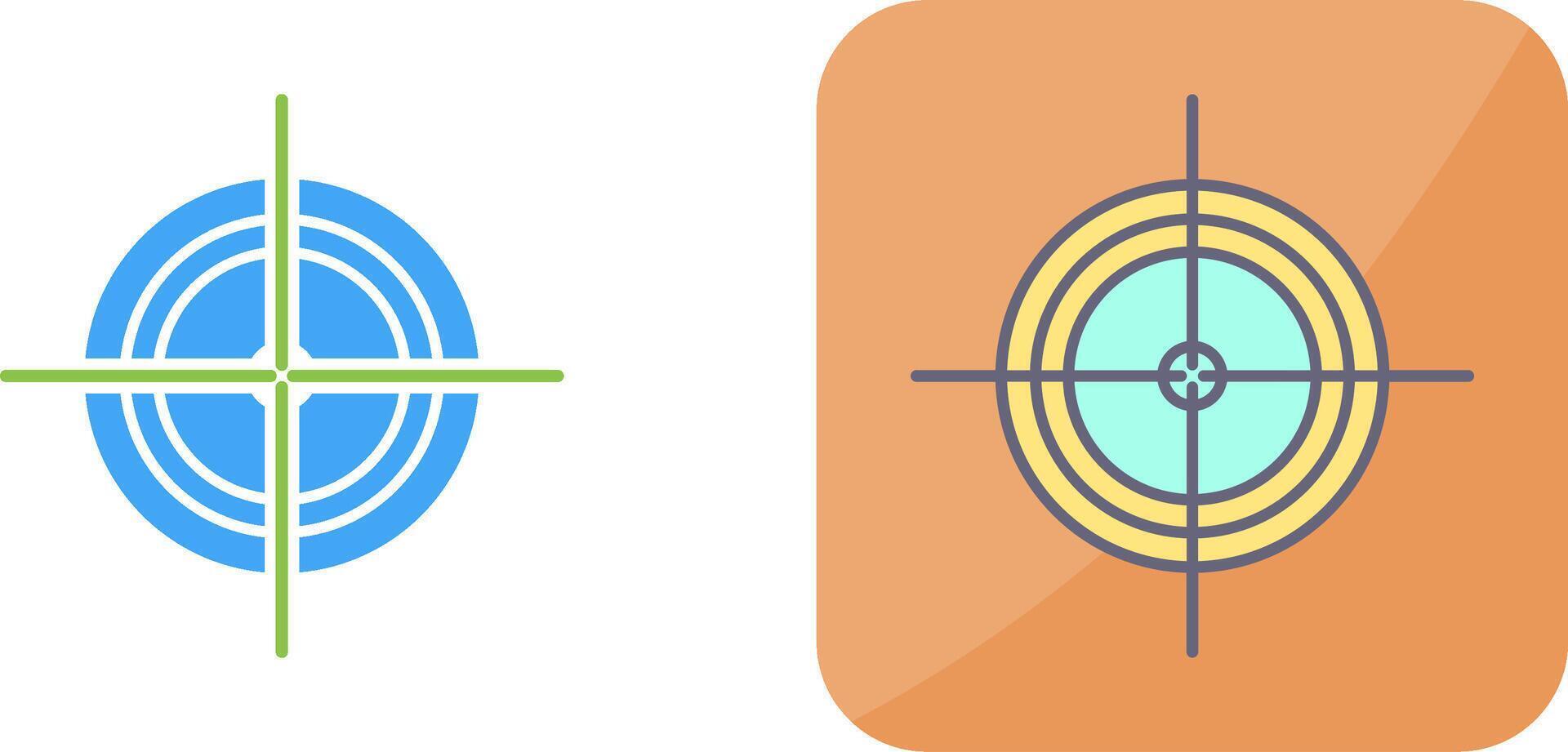 Unique Target Icon Design vector