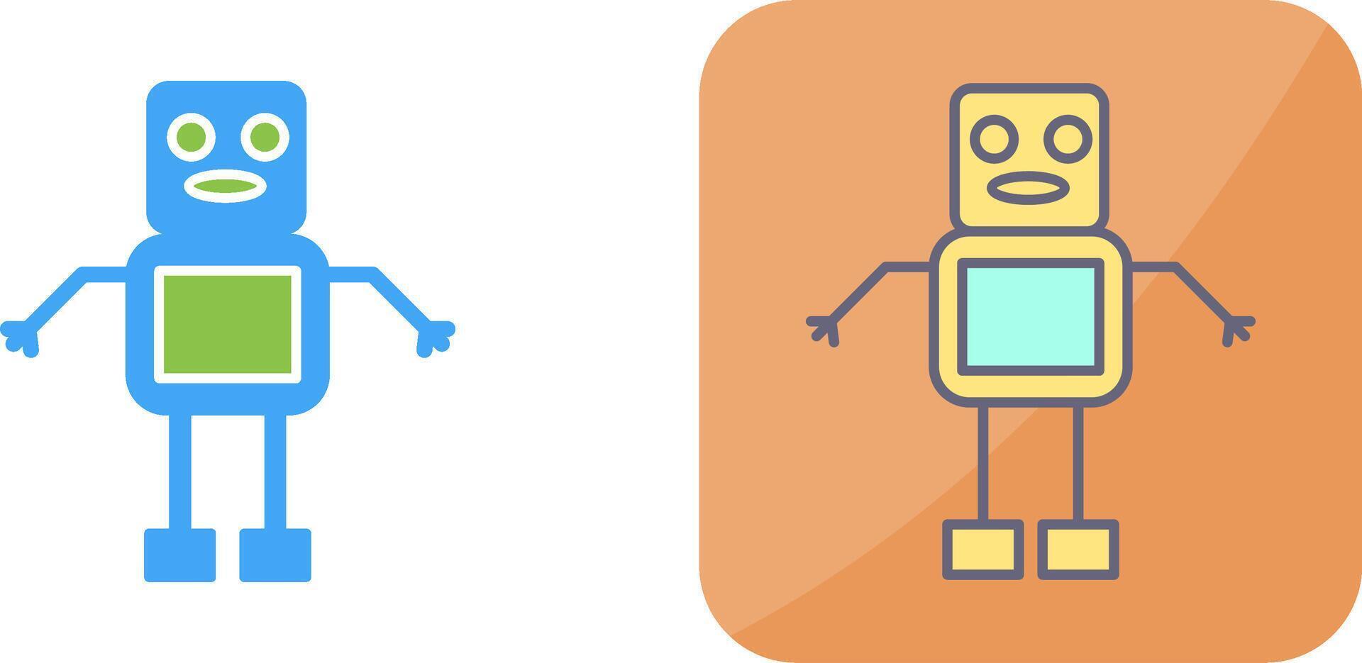 Unique Robot Icon Design vector
