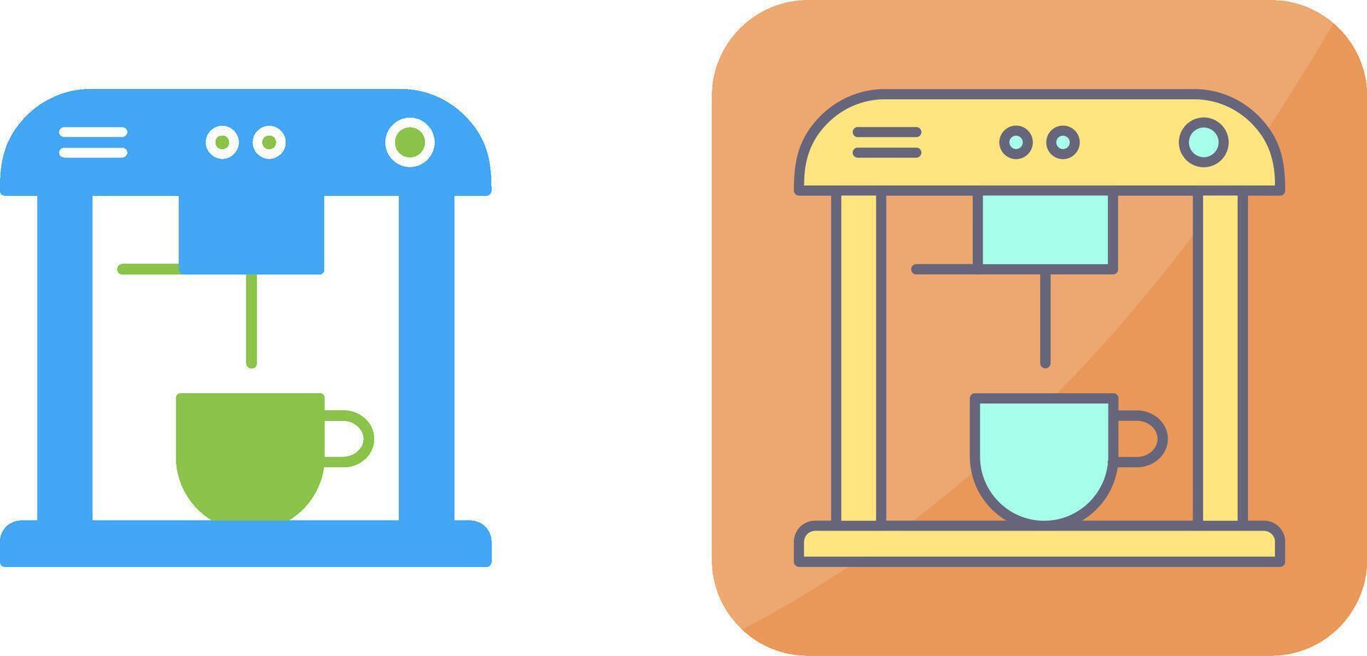 Unique Coffee Machine Icon Design vector