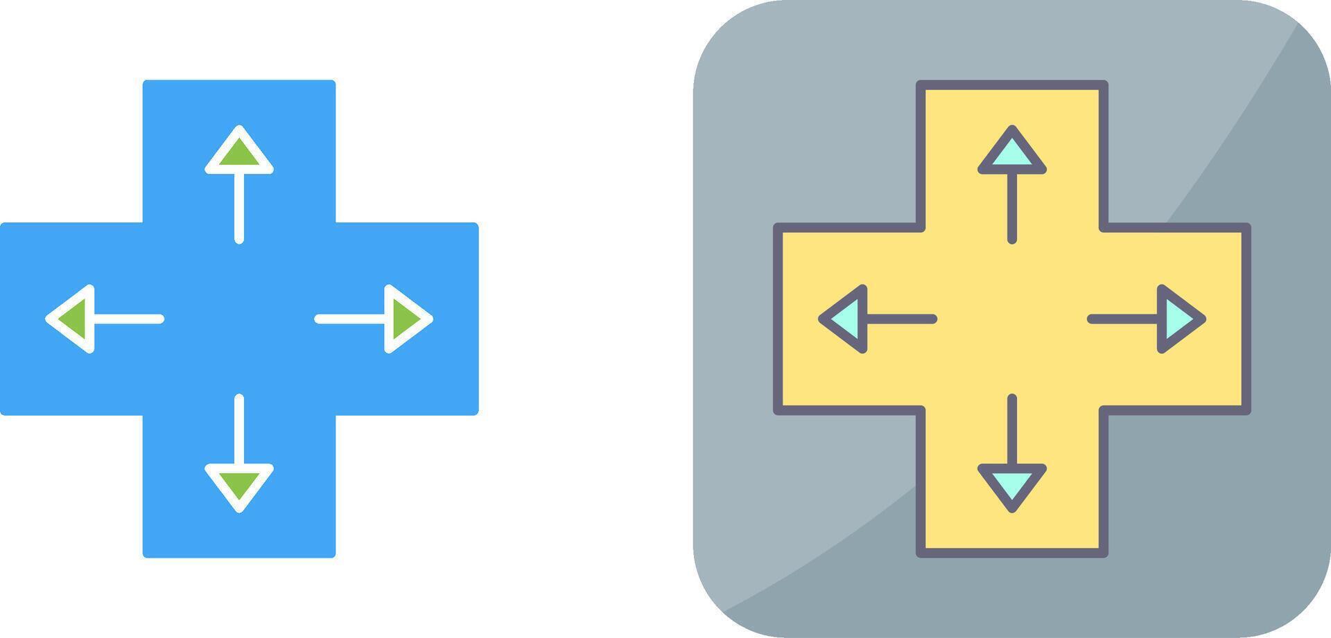 Unique Direction Keys Icon Design vector