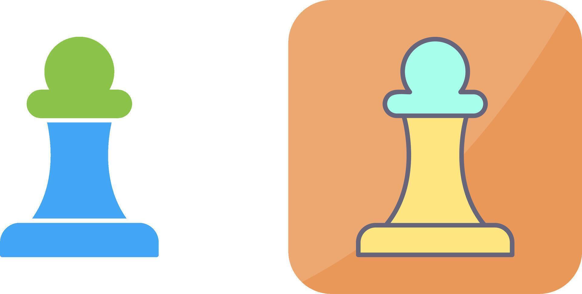 Unique Pawn Icon Design vector