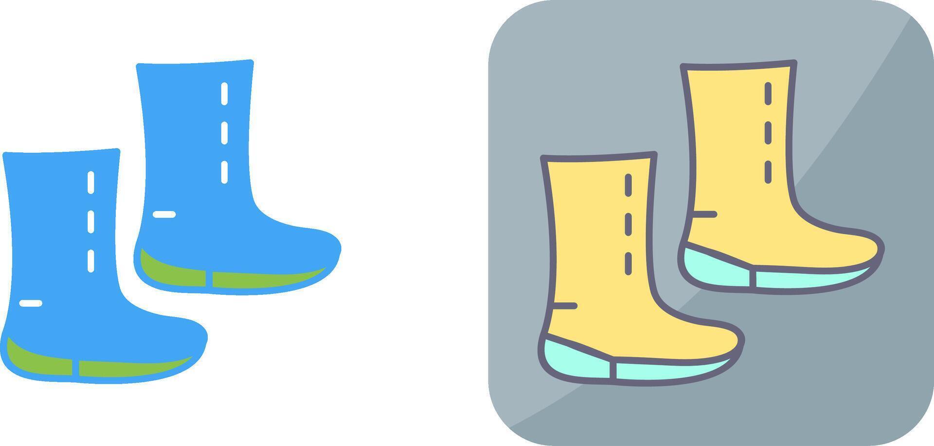 único botas icono diseño vector