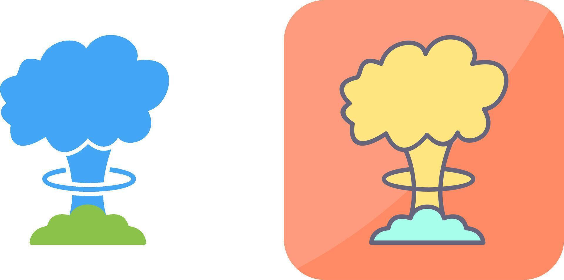 Unique Bomb Blast Icon Design vector