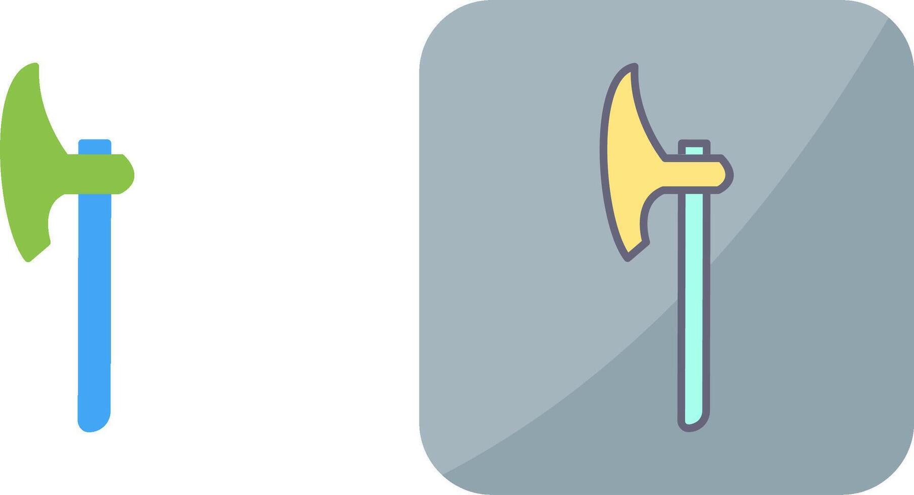 Unique Axe Icon Design vector