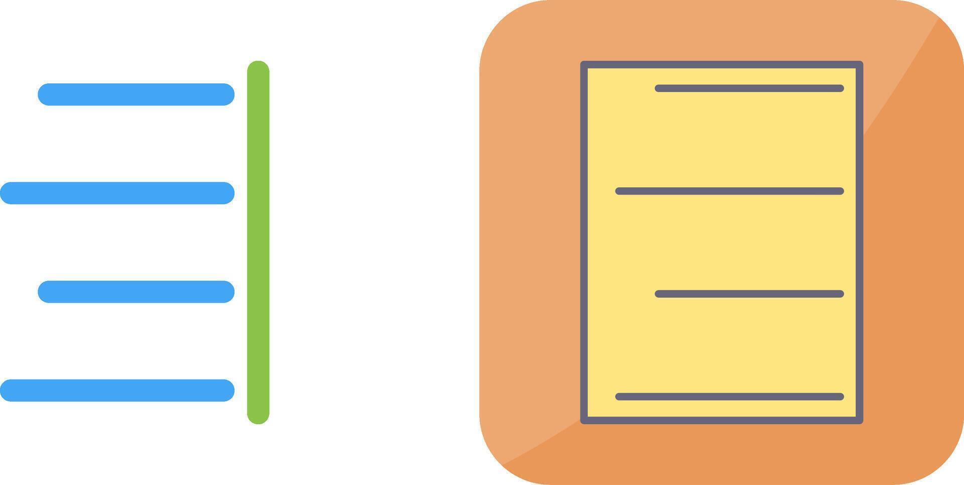 Unique Right Align Icon Design vector