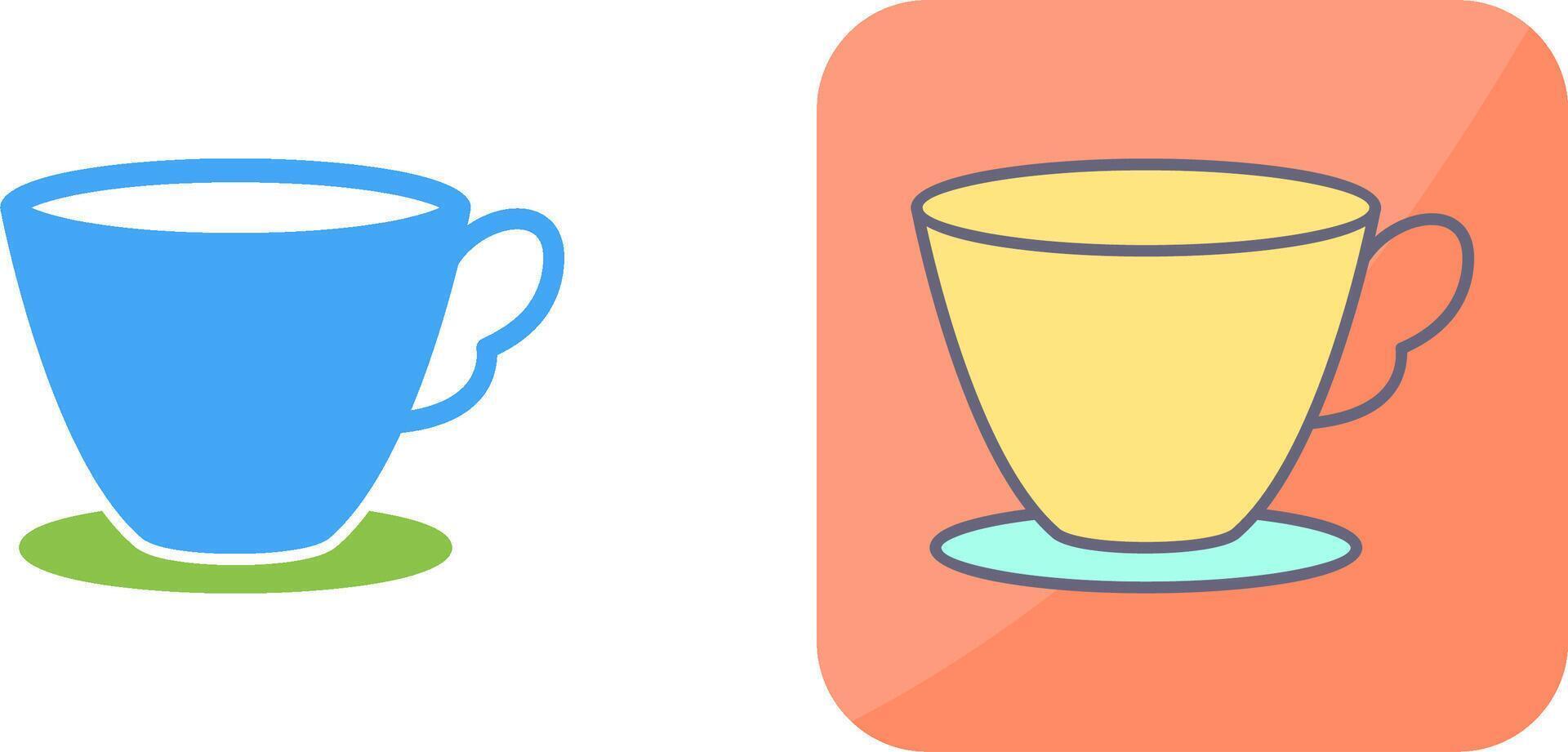 Tea Cup Icon Design vector