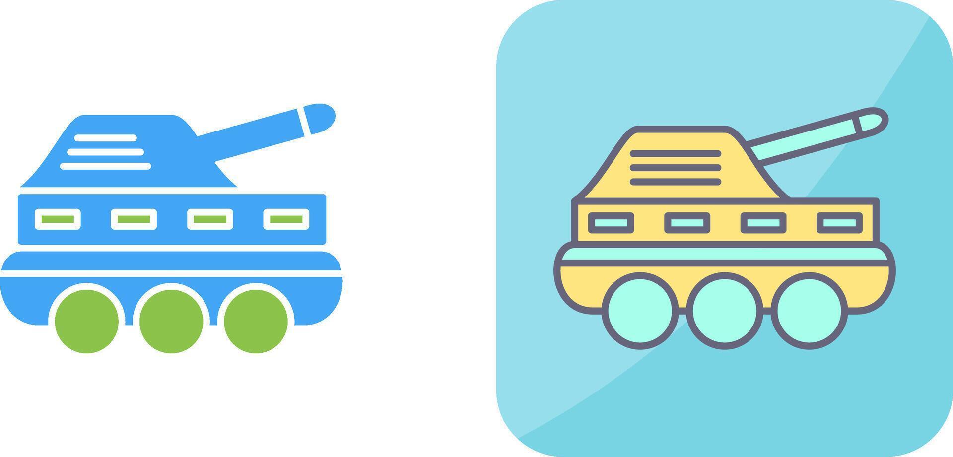 Infantry Tank Icon Design vector