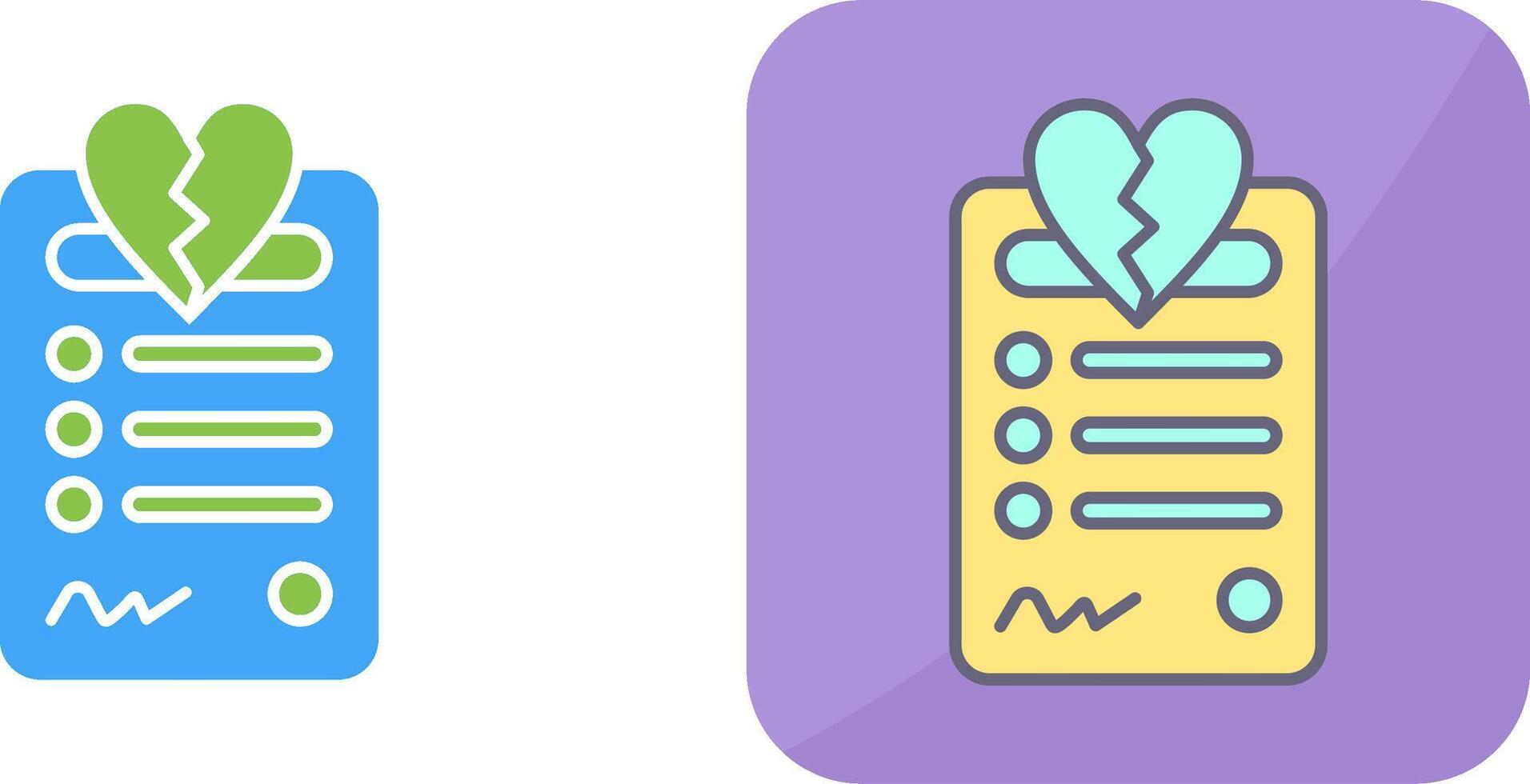 Divorce Icon Design vector