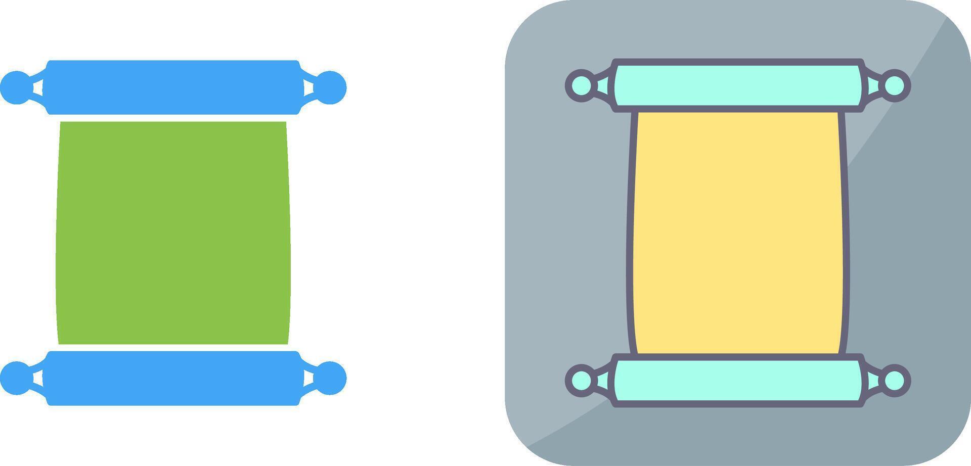 Scroll of Paper Icon Design vector