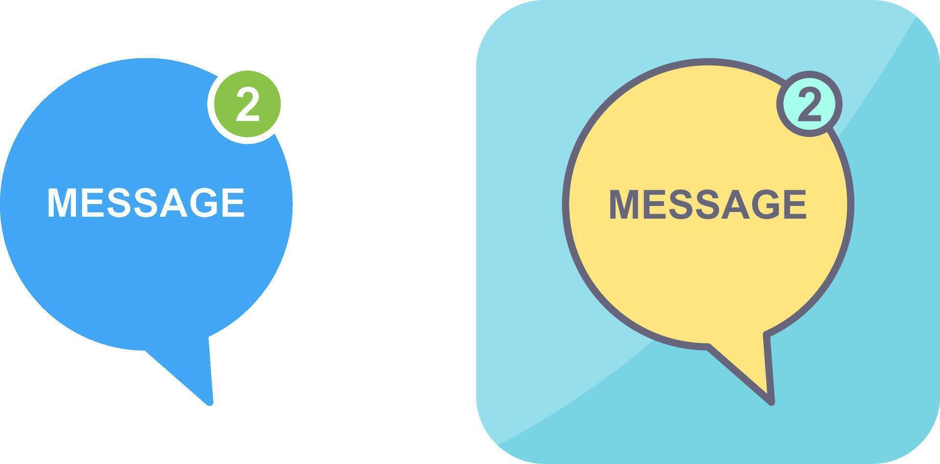 Message Bubbles Icon Design vector