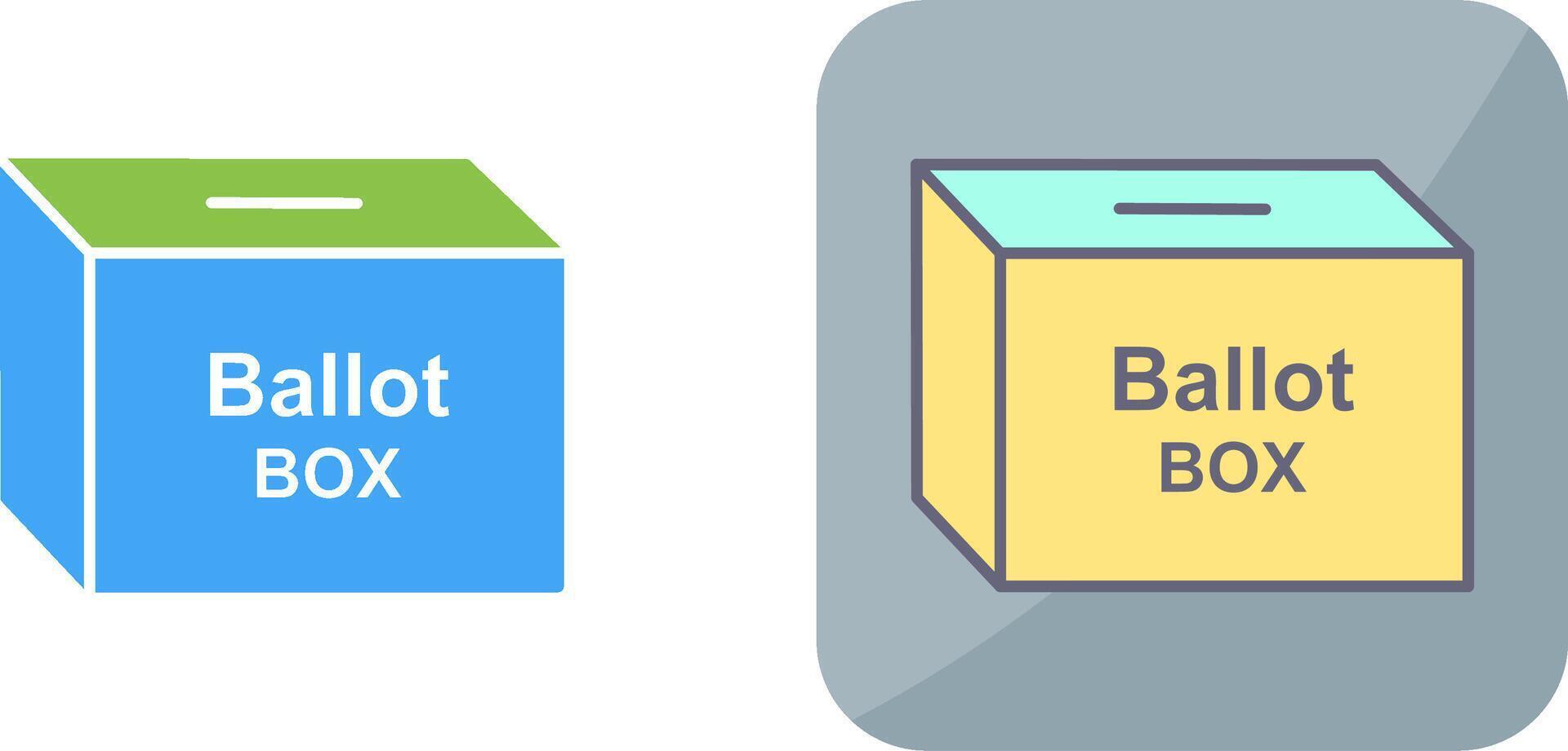Ballot Box Icon Design vector