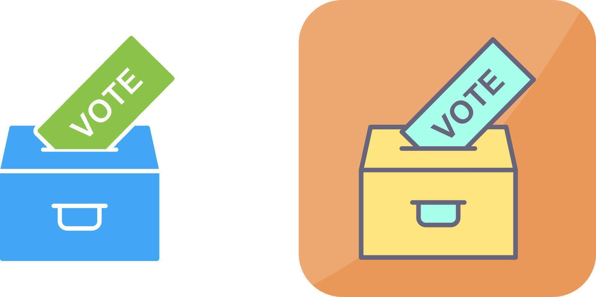Casting Vote Icon Design vector