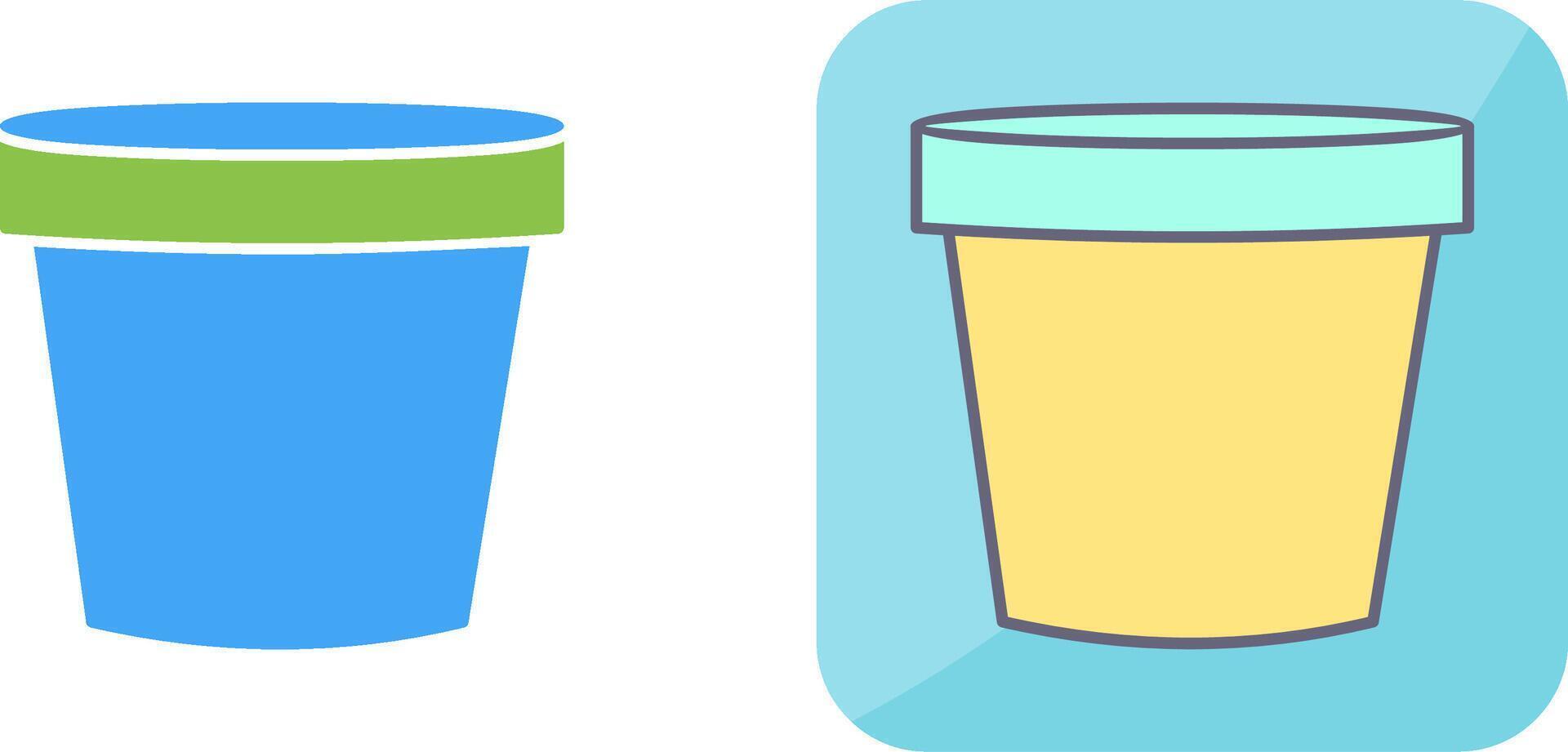 Plant Pot Icon Design vector