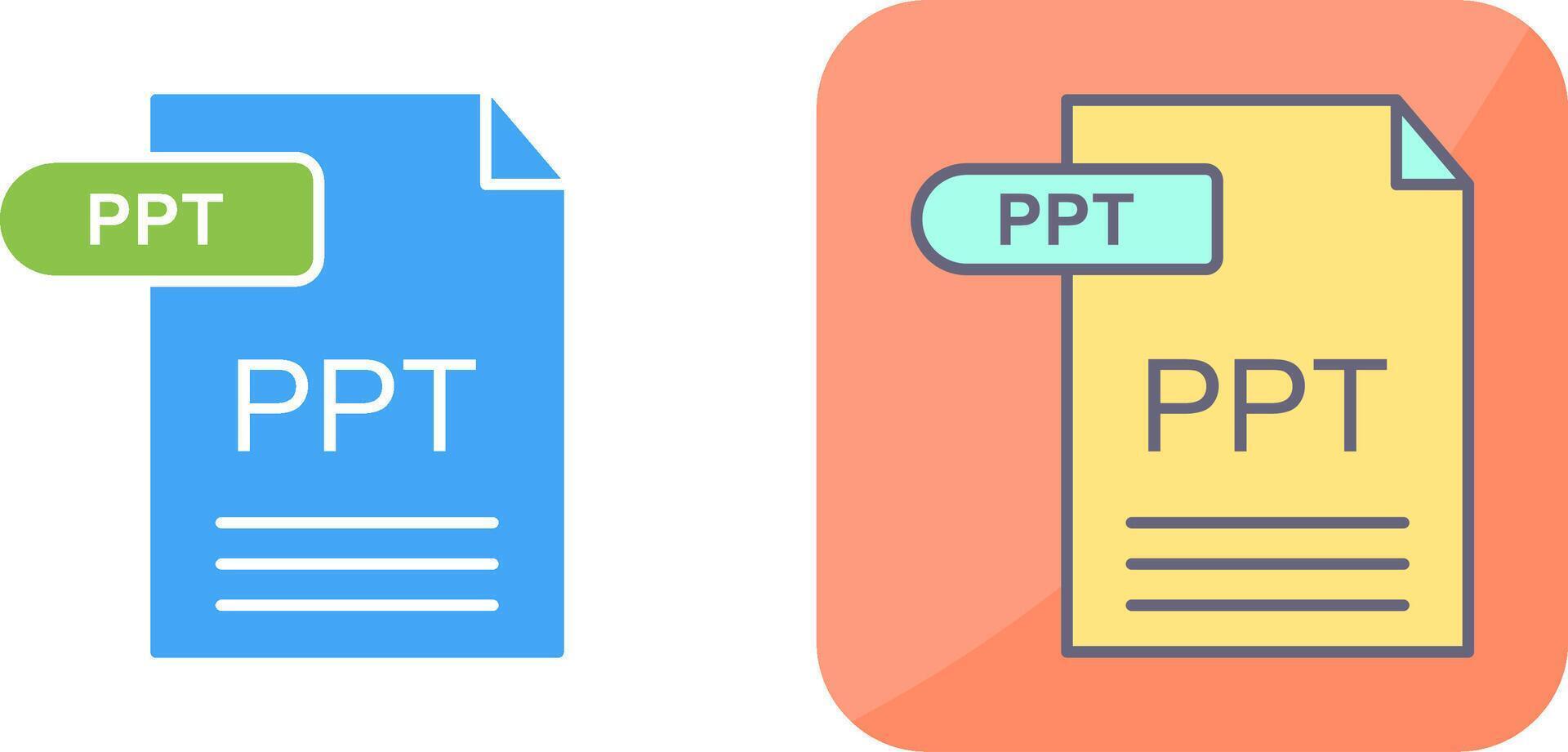 PPT Icon Design vector
