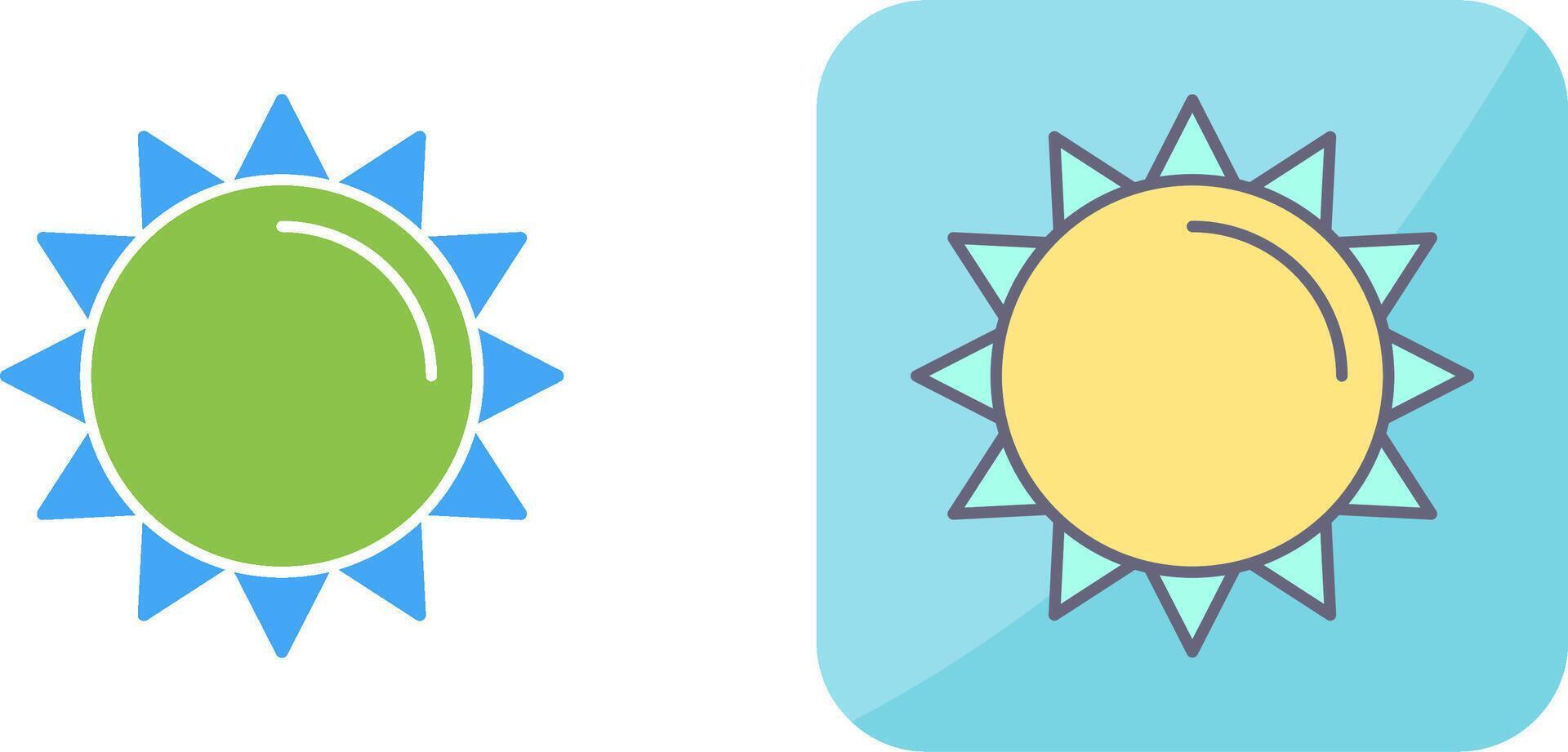 diseño de icono de sol vector