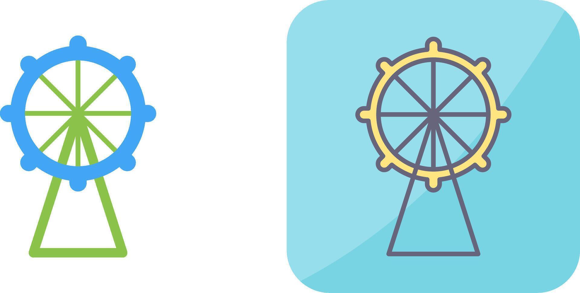 Ferris Wheel Icon Design vector