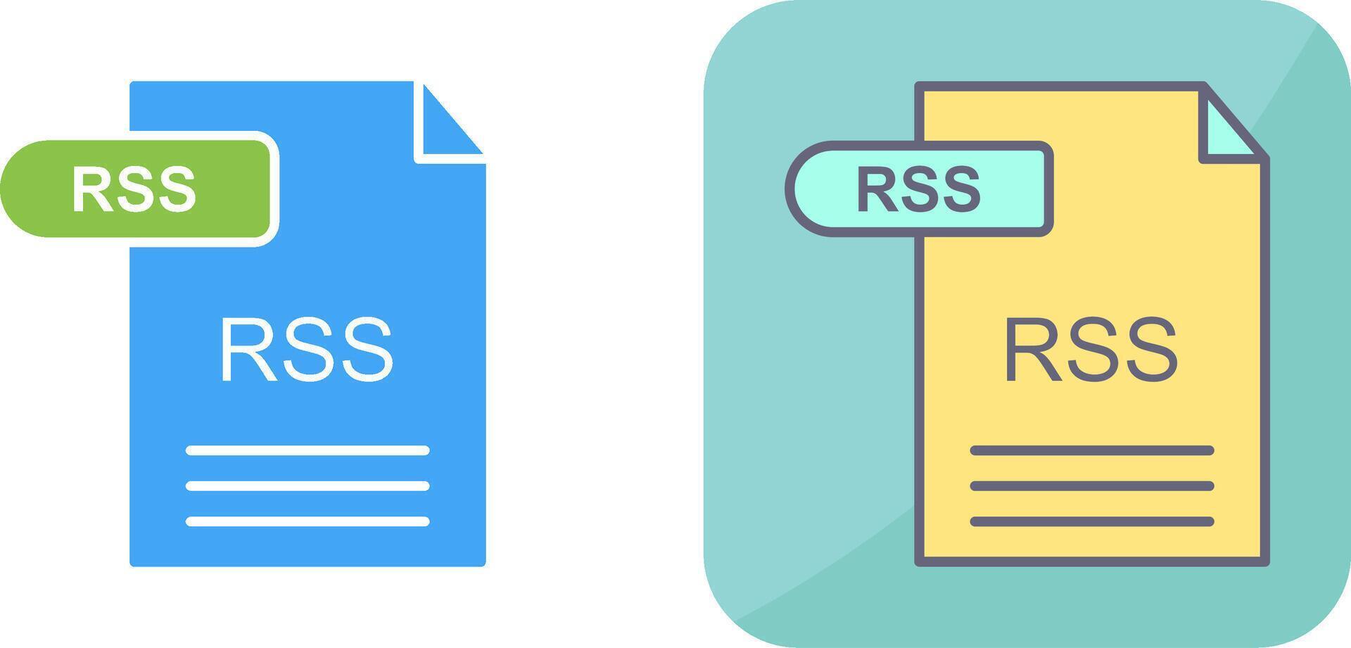 RSS Icon Design vector