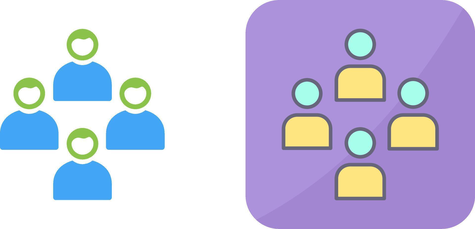 Network Group Icon Design vector