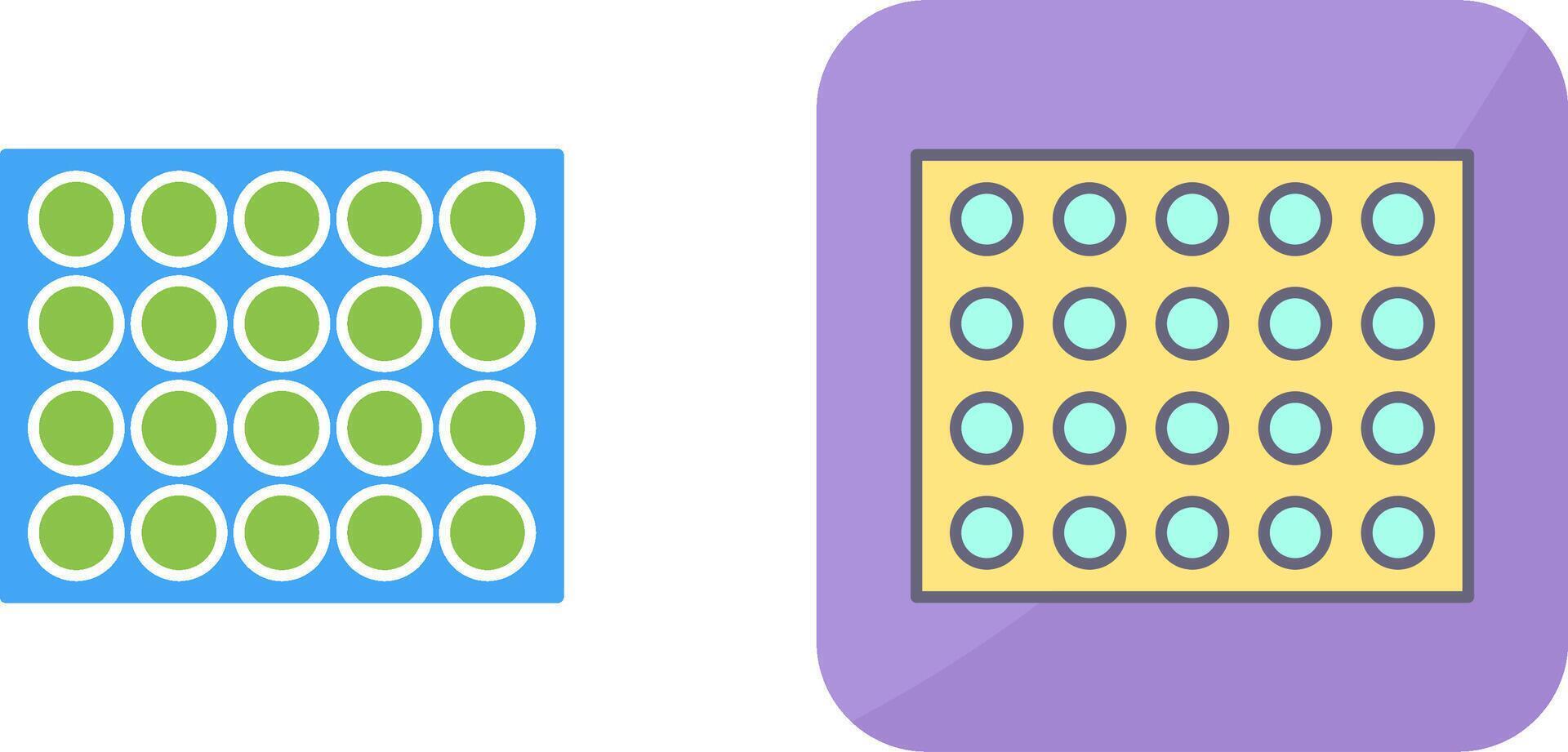 Colored Palette Icon Design vector