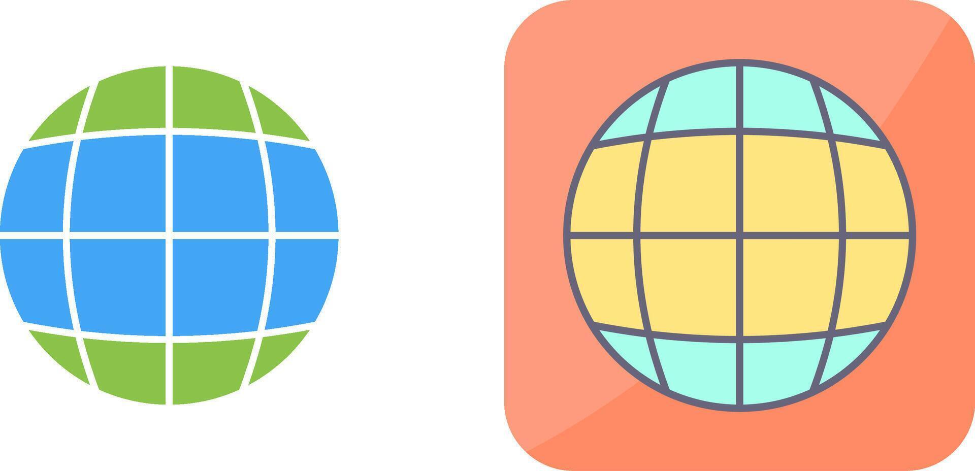 Globe Icon Design vector