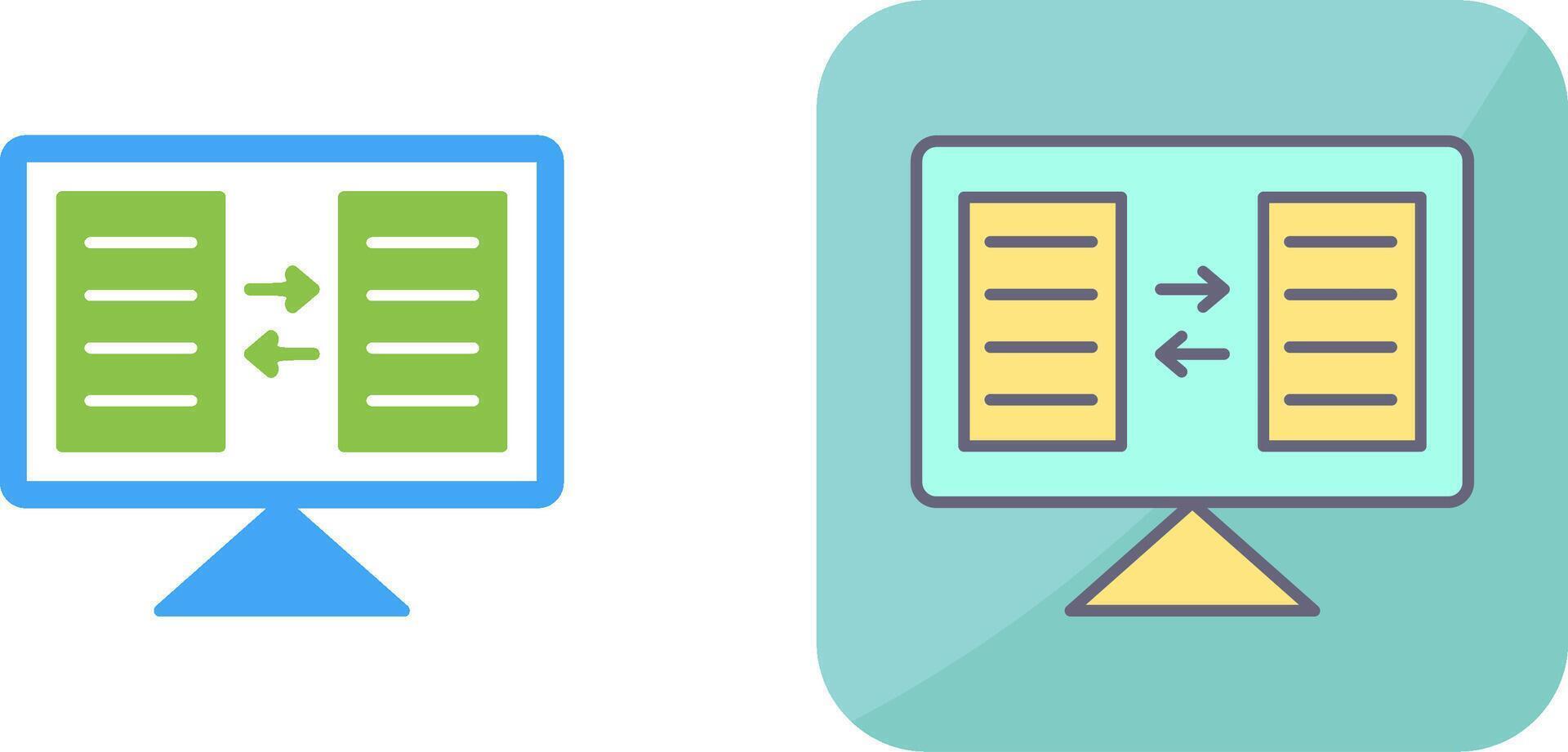 File Sharing Icon Design vector
