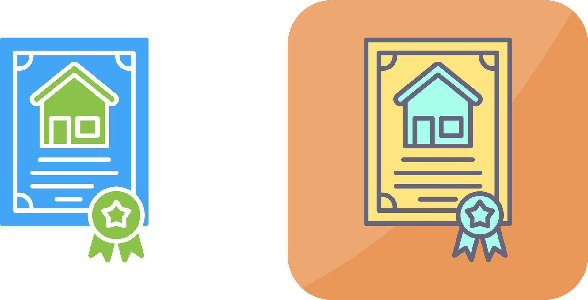 Certificate Icon Design vector