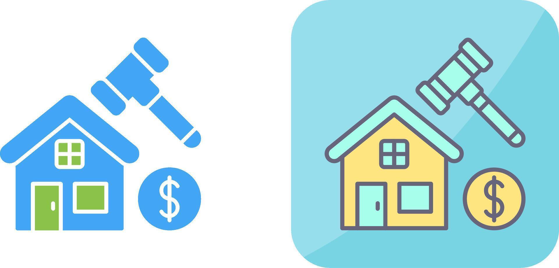 Auction Icon Design vector
