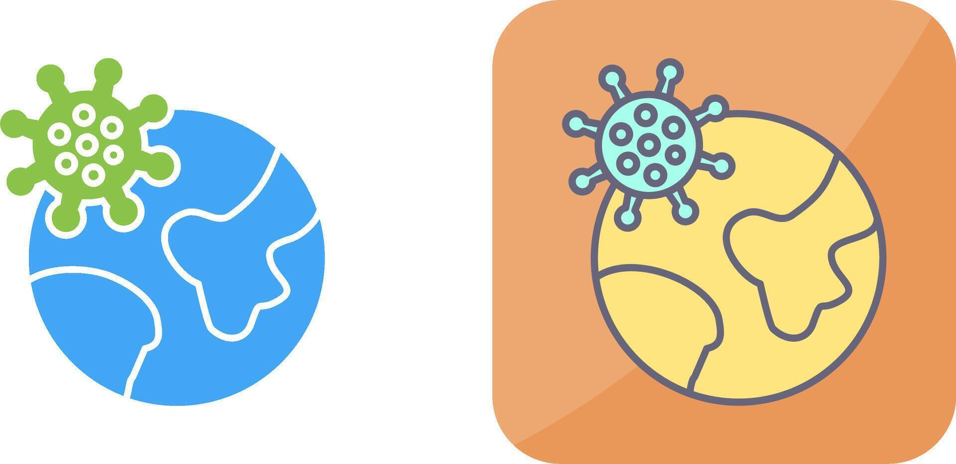 Pandemic Icon Design vector