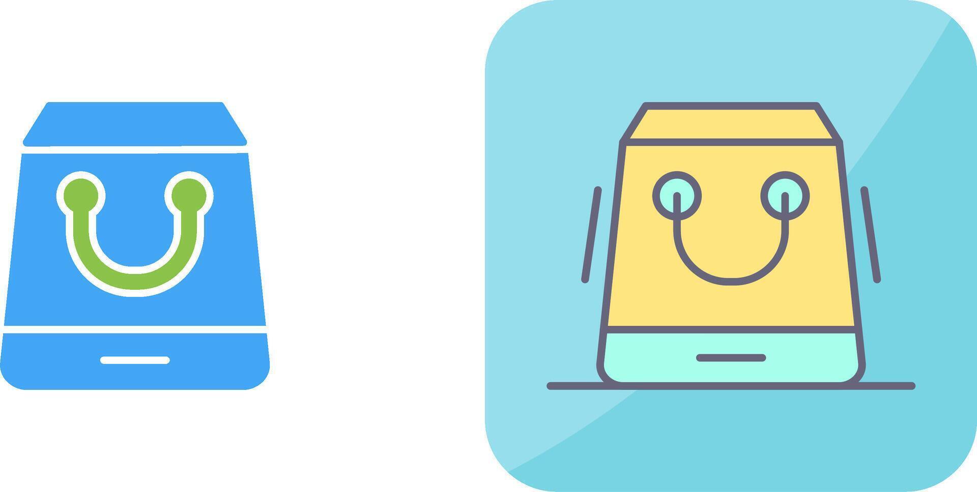Shopping Bag Icon Design vector
