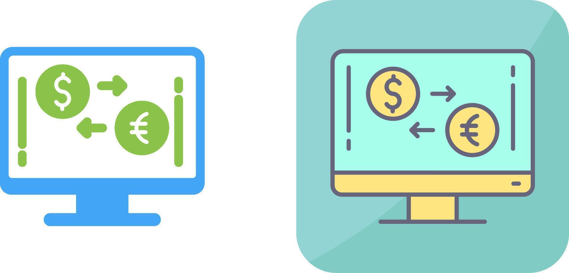Currency Exchange Icon Design vector