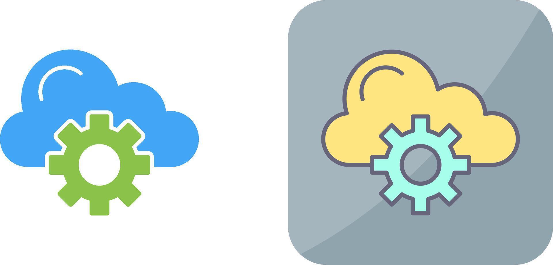 Cloud Computing Icon Design vector