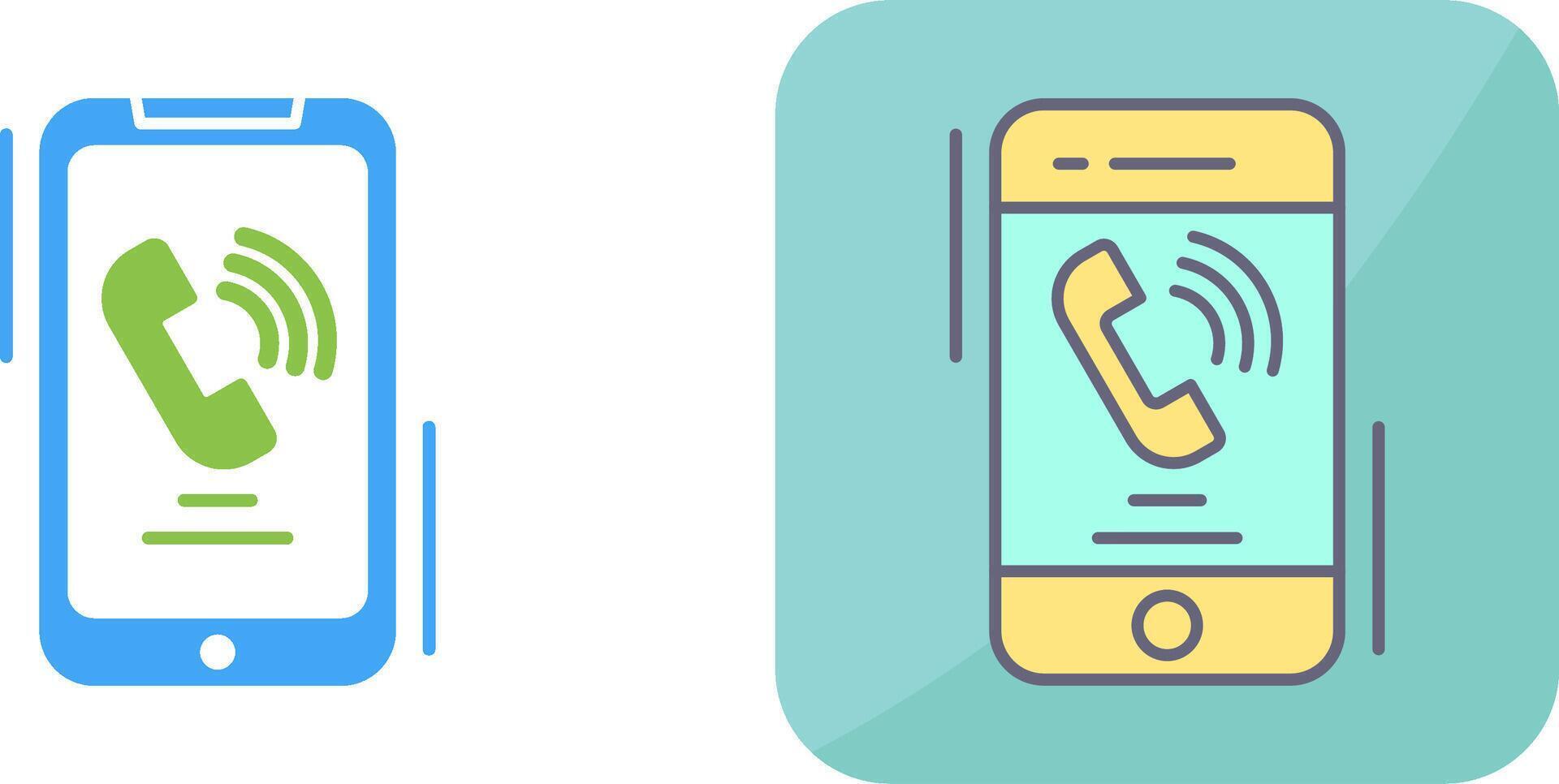 Incoming Call Icon Design vector