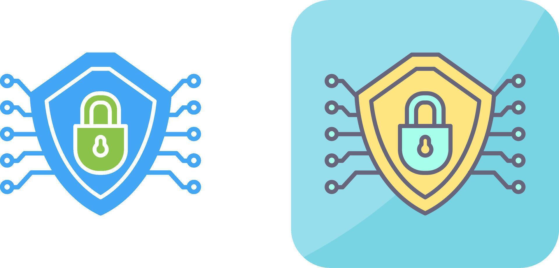 Cyber Security Icon Design vector