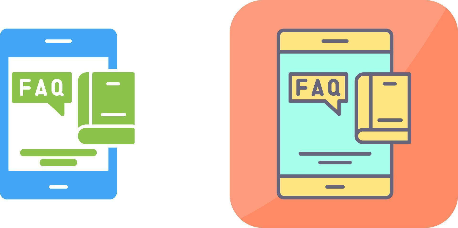 Faq Icon Design vector