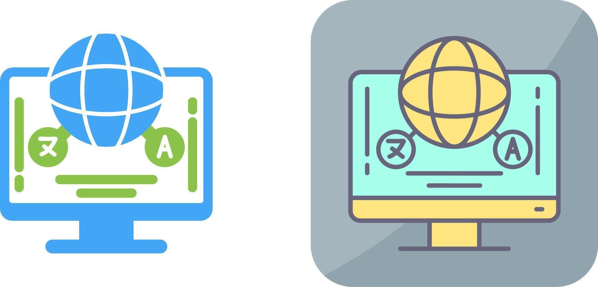Language Icon Design vector