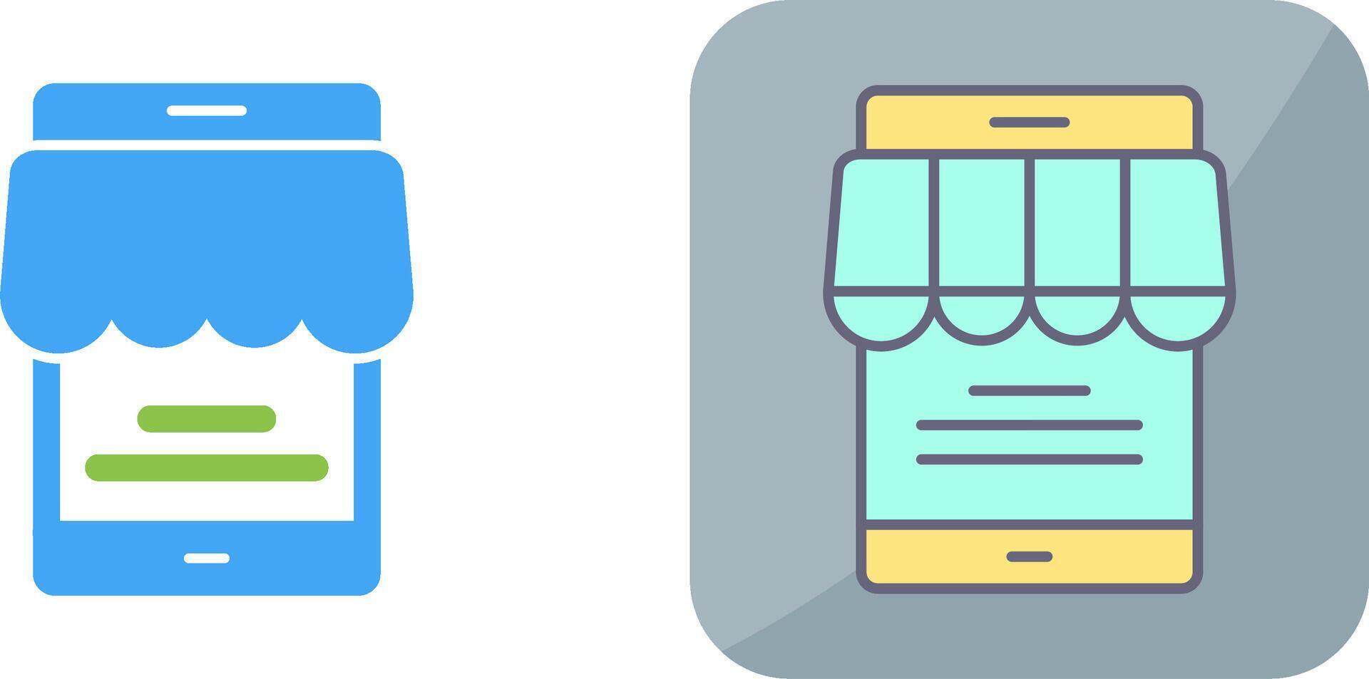 Online Store Icon Design vector