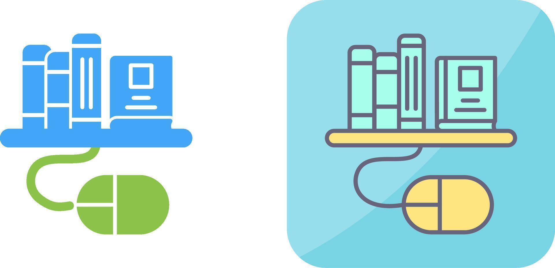 Digital Library Icon Design 44498425 Vector Art at Vecteezy