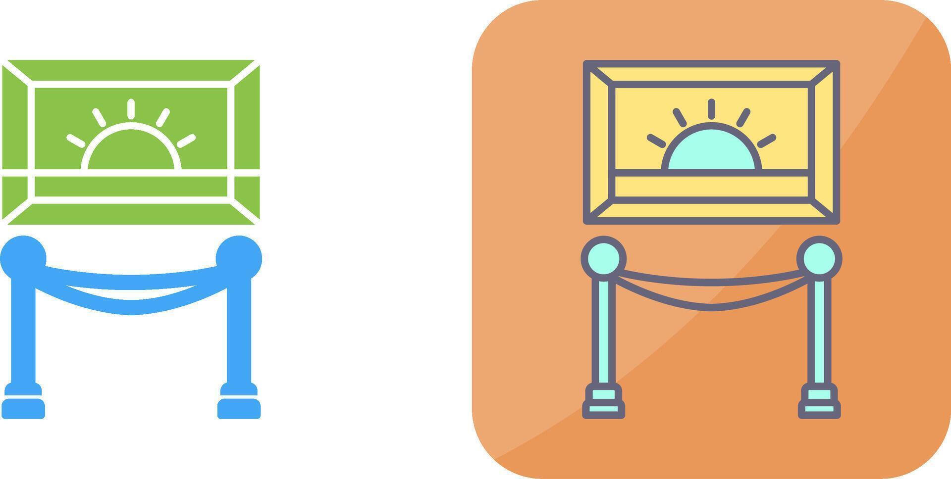 Painting Exhibit Icon Design vector